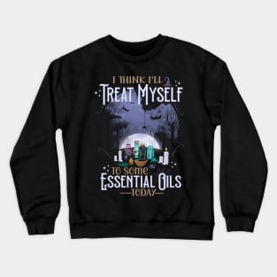 Funny Halloween essential oil humor Crewneck Sweatshirt